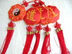 Red FENG SHUI wall decor- In Chinese called it 'BA GUA' which is used 