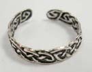 Never ending celtic knot theme 925 sterling silver toe ring