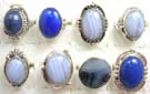 Vintage style 925. sterling silver rings with quality stones set in. Comes in an assortment of colors and designs picked randomly by our warehouse staff 