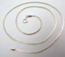 Beautiful braided chain necklace in 925. sterling silver with spring ring for closure 