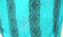 Light blue sarong wrap with celtic diamond shape in stripes design 