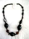 Black wooden collection bali necklace