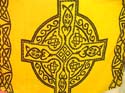 Yellow sarong with celtic cross design