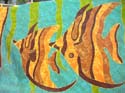 Assorted color hand painting fishes sarong