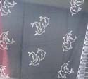 Assorted black hand tie sarong with seashell and dolphin pattern