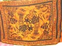 Burnt brown color wrapping sarong with sealife