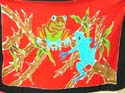 Hand painting sarong wholesale frog and ishes sarong