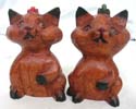 Wooden cutie cat feature design, randomly picked by our staffs 