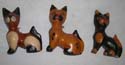 Assorted cat wooden home decor