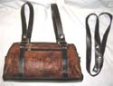 PVC tie dye brown color two ways use duffel handbag 