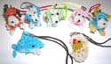 Assorted handmade beaded cell phone accessory