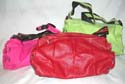 PVC leather shoulder handbag in assorted color design