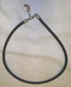 Black thick leather necklace