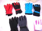 Assorted winter ployester glove