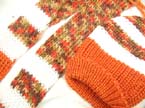 Multi color winter scarf and hat set