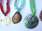 Sea shell and beaded fashion necklace