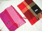 Stripes and checkered assorted color outer shawls