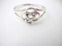 925. sterling silver diamond celtic knot ring