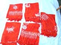 Red fashion sarong with island pattern 