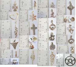 Assorted sterling silver celtic pendant, moveable animal pendant, sealife pendant, symbol pendant, religion pendant
