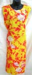 Assorted rayon color design and different colorful flower lady's dress