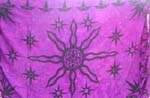 Sparkle star pattern tattoo design in purple color 