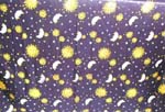 Dark blue background color with sun, moon and sparkle star pattern 