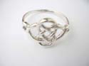 925. sterling silver star celtic knot ring